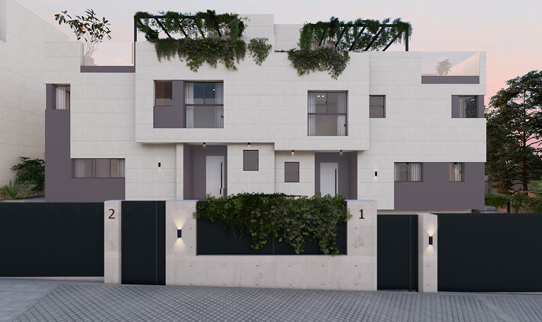 Obra nueva puerta de hierro